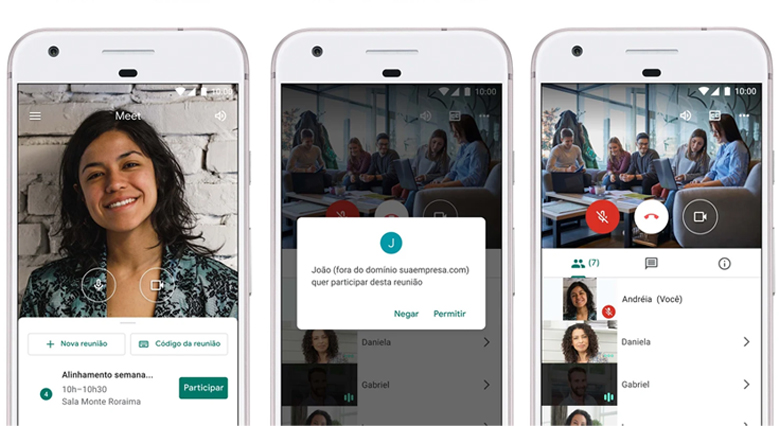 google meets app de videoconferência grátis