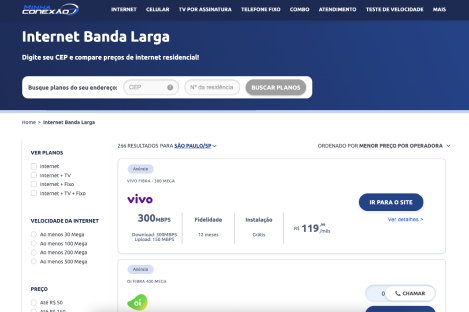 Logo Linha Conexão e Melhor Plano