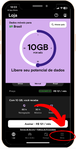 Print do app Instabridge