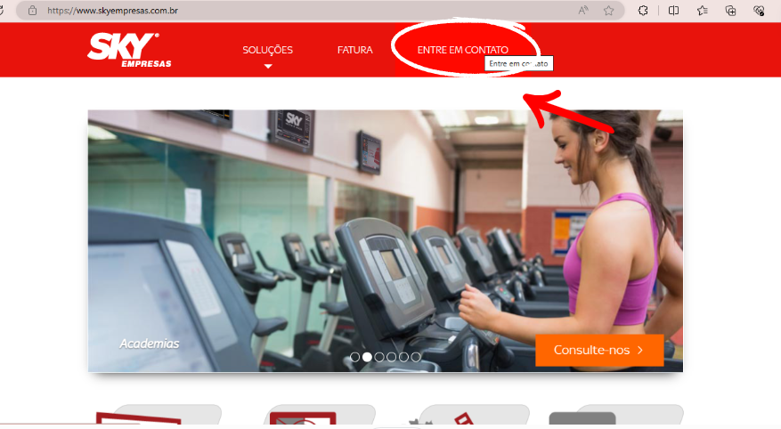 Como contratar sky empresas pelo site - 1