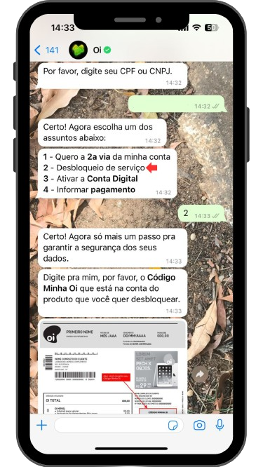 captura de tela whatsapp oi parte 2