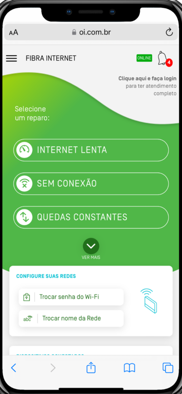 captura de tela da página Técnico virtual da Oi - parte 4