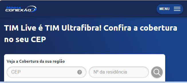 print da página de consulta de cobertura TIM
